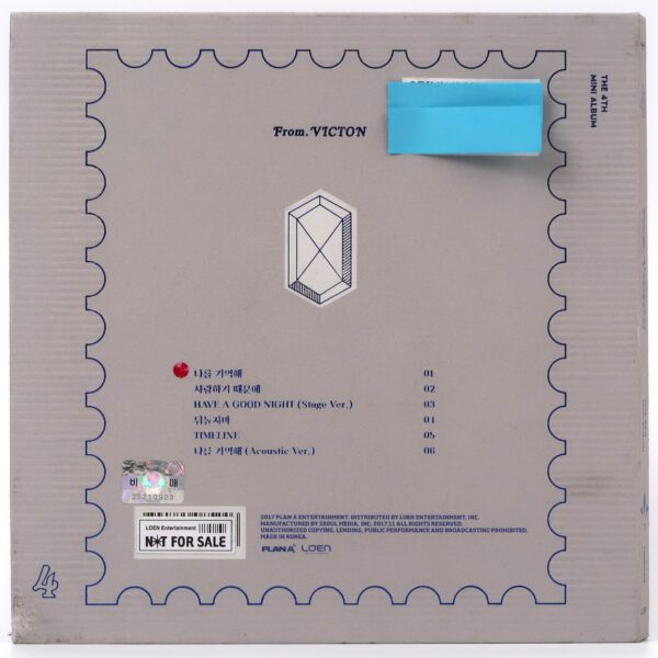 Victon - From. Victon Signed Autographed CD Mini Album Promo 2017 [water damage]