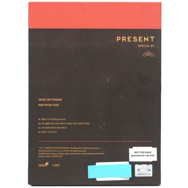 Woo Jin Young & Kim Hyun Soo - Present Signed Album Promo CD 2018 K-Pop