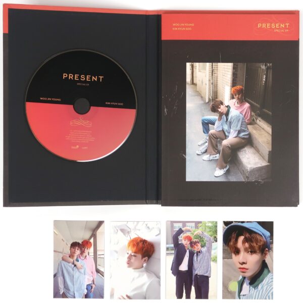 Woo Jin Young & Kim Hyun Soo - Present Signed Album Promo CD 2018 K-Pop