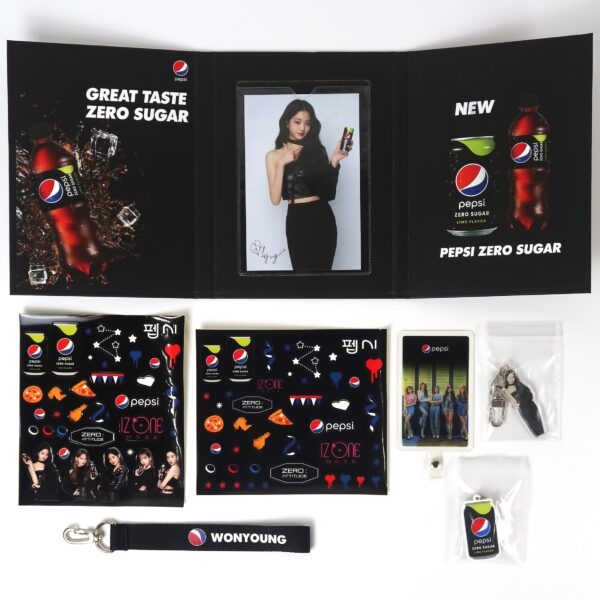 IZ*ONE Pepsi Zero Sugar Photo Holder Set Goods Wonyoung Ver. Complete