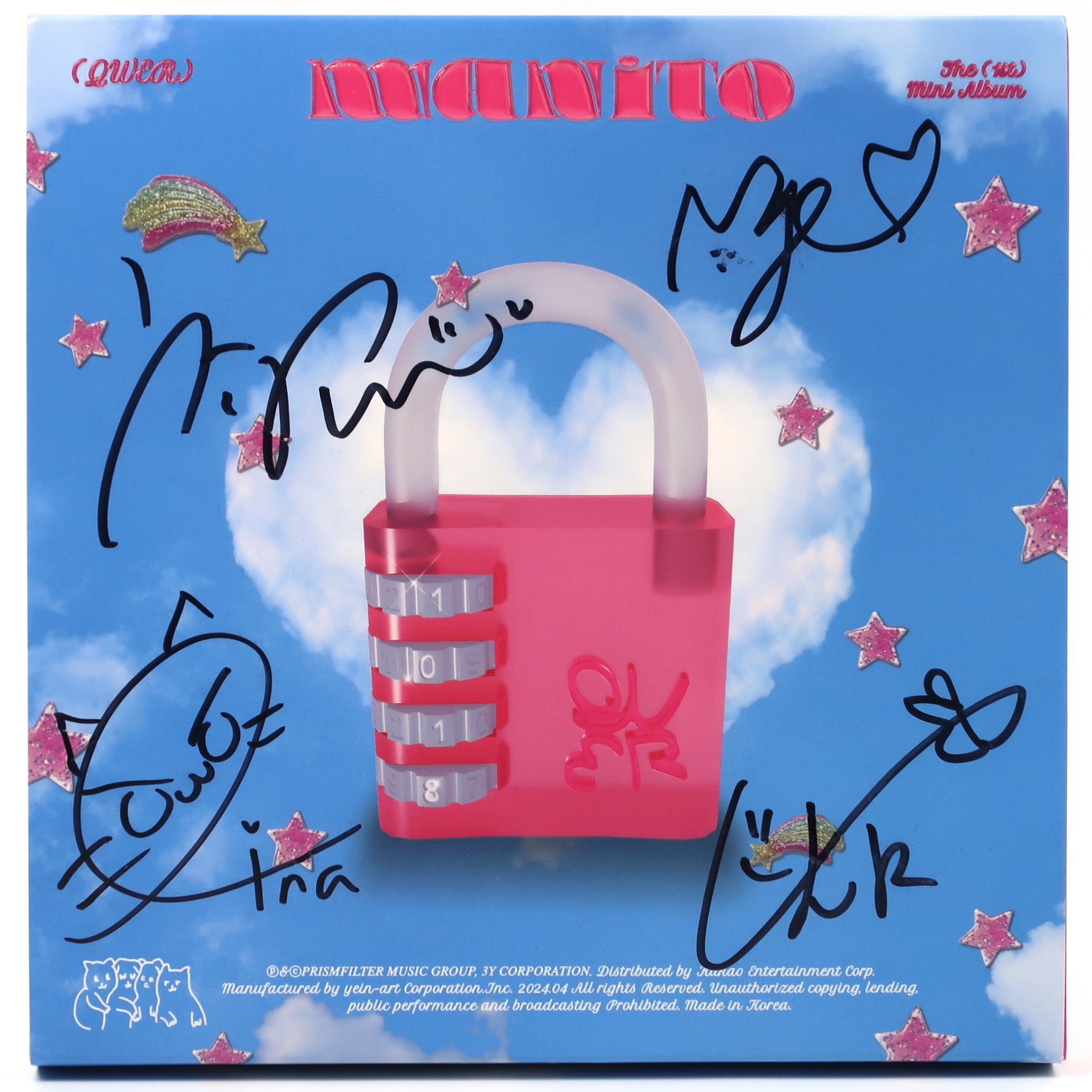 QWER - Manito Signed Autographed CD Mini Album Promo 2024 K-Pop