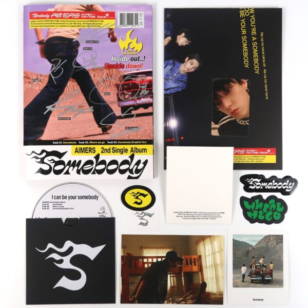 Aimers - Somebody Autographed CD Single Album Promo 2024