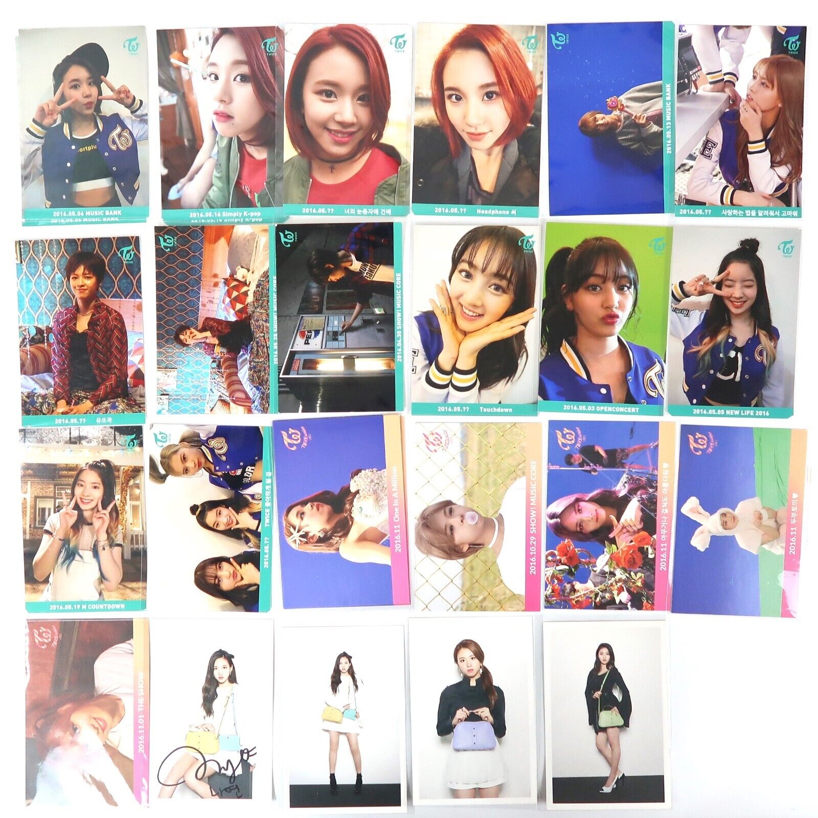 TWICE CHEER UP オールサノクフォト Twice Broadcast Photo Pictures 2016 Cheer Up / Signed