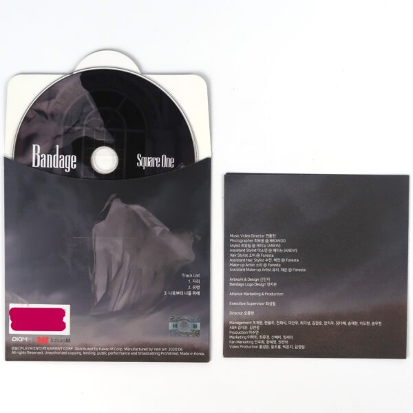 Bandage - Square One Signed Autographed CD Album Promo K-Rock K-Pop 2020