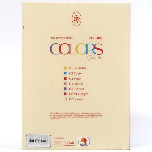 Youngjae - Colors From Ars Signed CD Mini Album Promo K-pop 2021 GOT7
