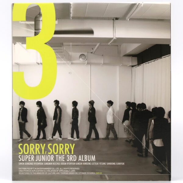 Super Junior - Sorry, Sorry Pages Signed Autographed Album CD 2009 K-Pop