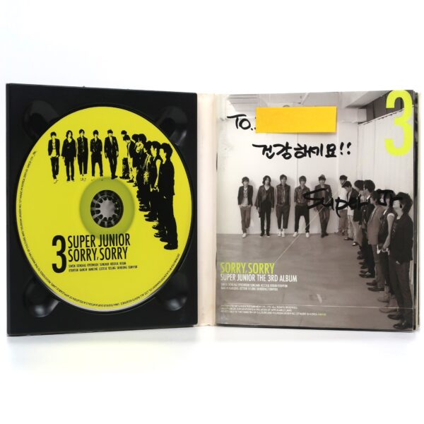 Super Junior - Sorry, Sorry Pages Signed Autographed Album CD 2009