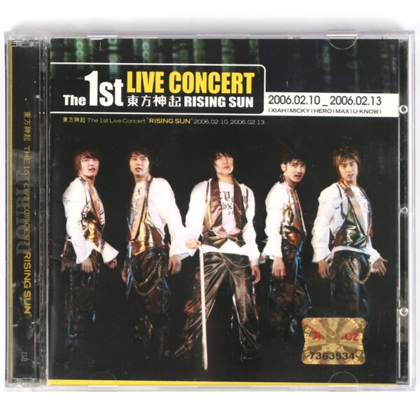 TVXQ - The 1st Live Concert Rising Sun CD Album K-Pop 2006 Tohoshinki