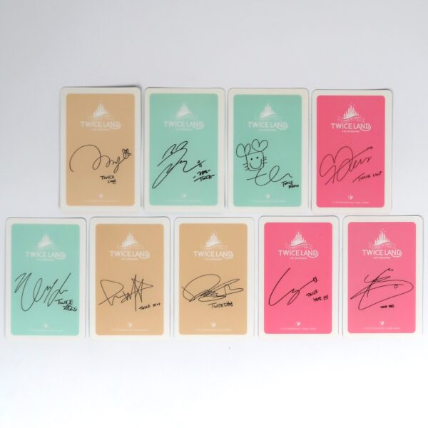 Twice Twiceland The Opening 1st Tour 9 x 2 Photocard Set Complete