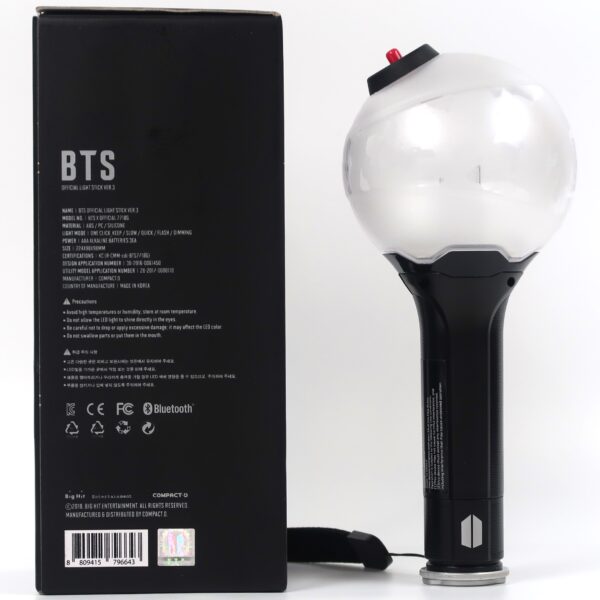 BTS Light Stick Ver. 3 Army Bomb Official Goods Lightstick + PC