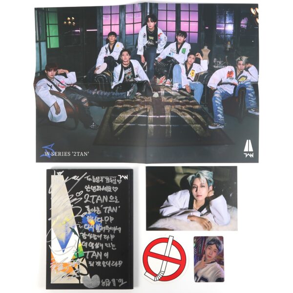 Tan - W Series 2Tan Black Signed Autographed Album Message CD Promo 2022 K-Pop