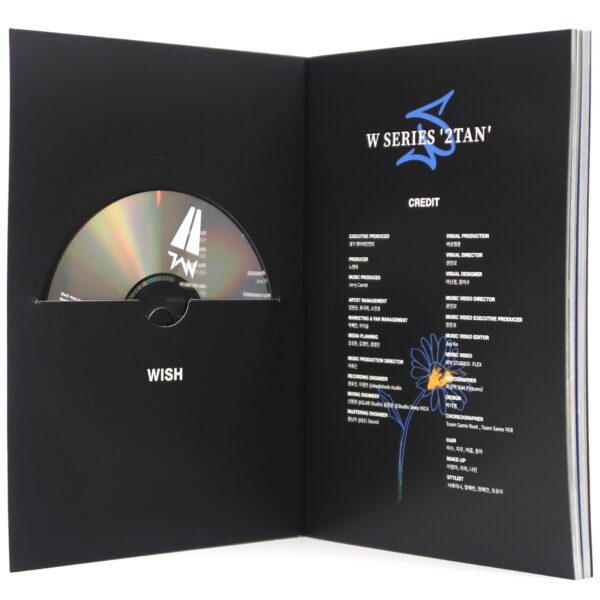 Tan - W Series 2Tan Black Signed Autographed Album Message CD Promo 2022 K-Pop