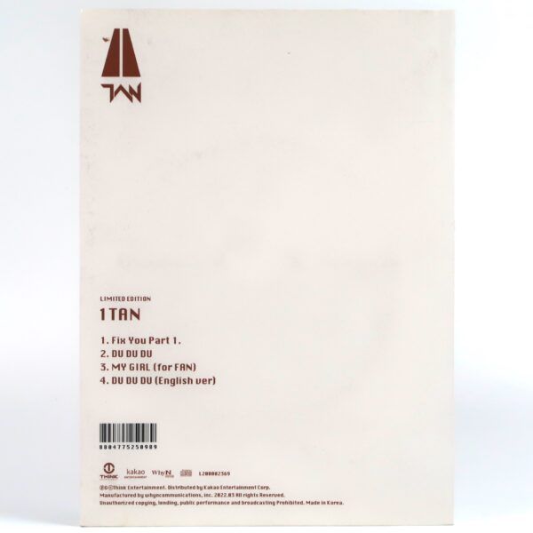 Tan - 1Tan Limited Edition Signed Autographed CD Album K-Pop 2022 Message
