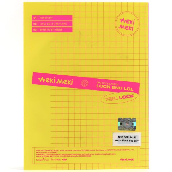 IMG_8340 Weki Meki - Lock End Lol Signed Autographed CD Single Album Promo K-Pop 2019