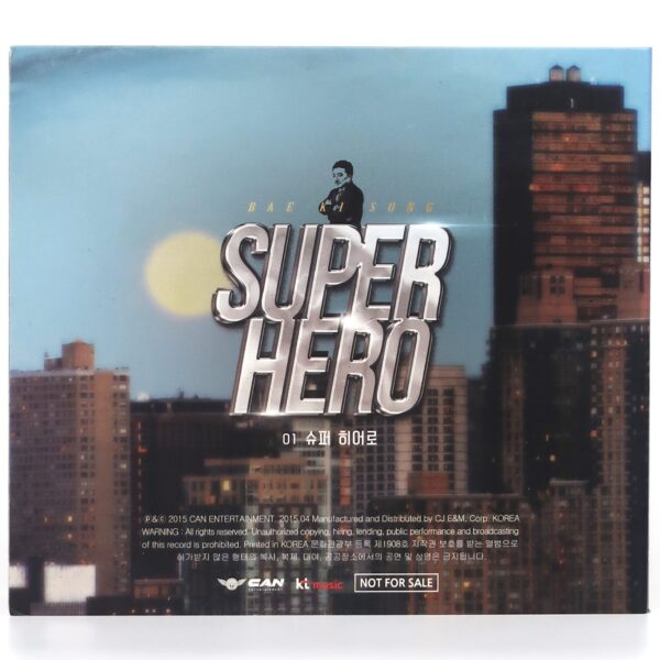 Bae Ki Sung - Super Hero Signed Autographed Single Album CD 2015 Korea Rock Can