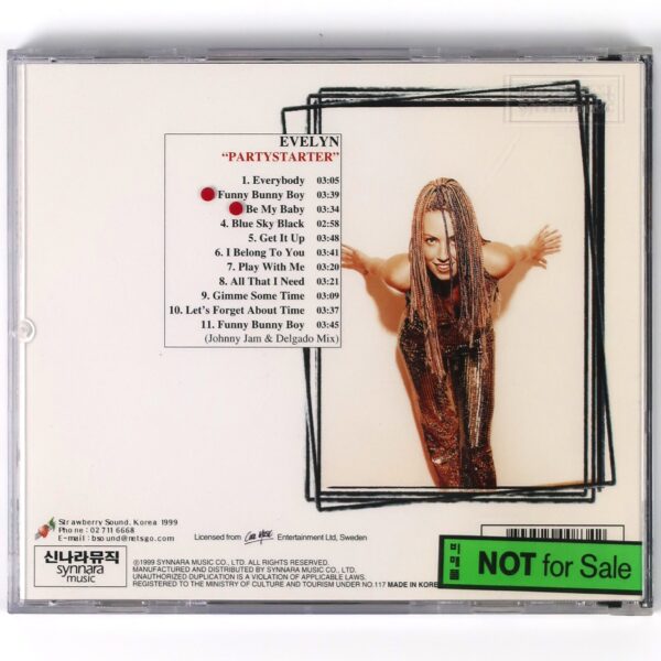 Evelyn - Partystarter CD Album Korean Promo Korea