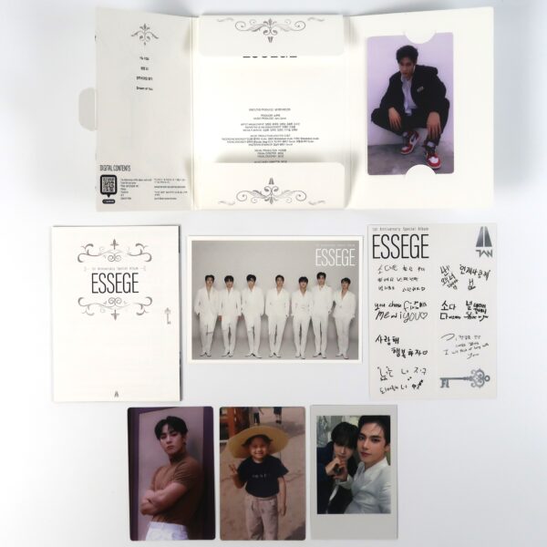 Tan - Essege White Signed Autographed QR Anniversary Album K-Pop