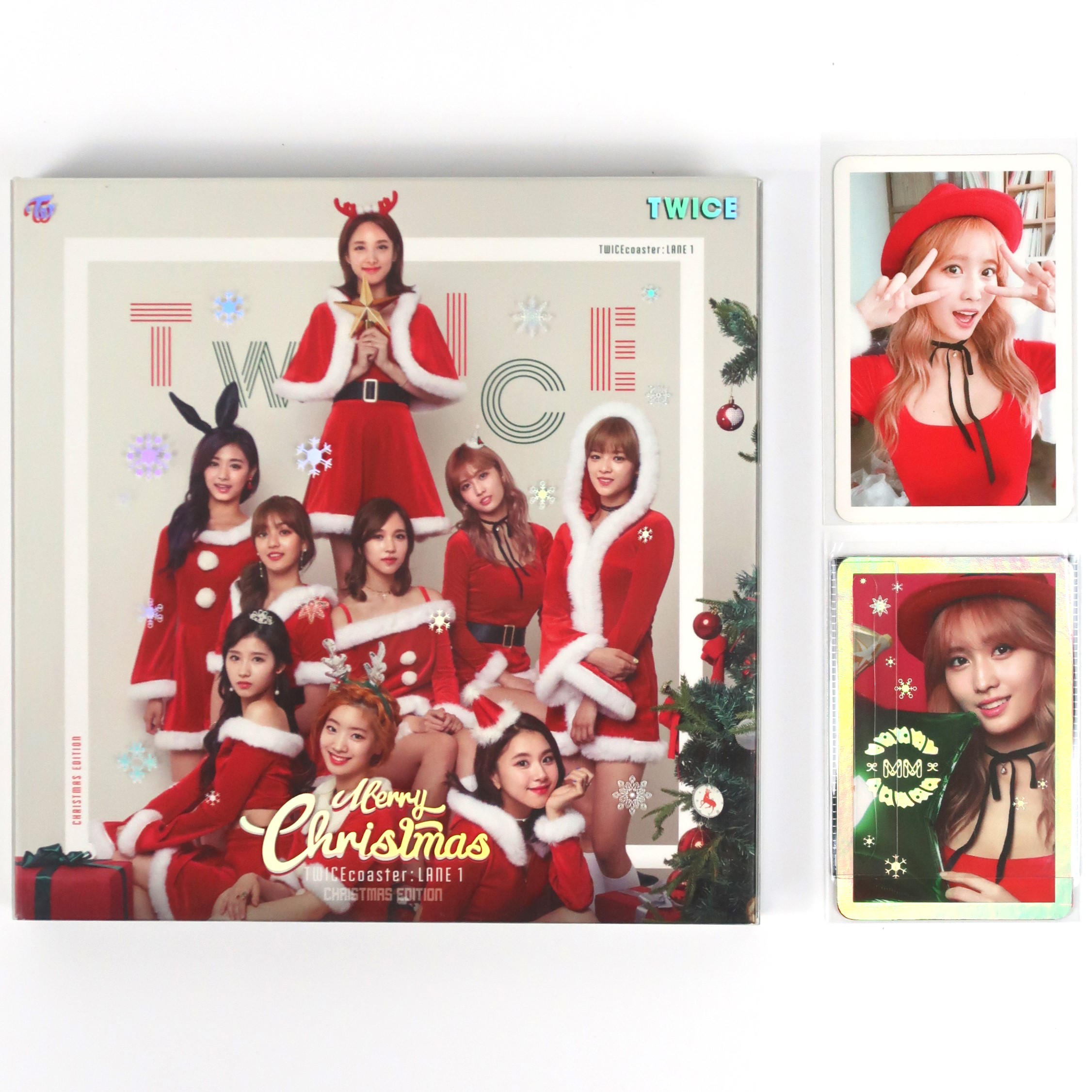 twice モモトレカ　twicecoaster tt クリスマスエディション Twice Twicecoaster: Lane 1 Christmas Edition CD Album Momo