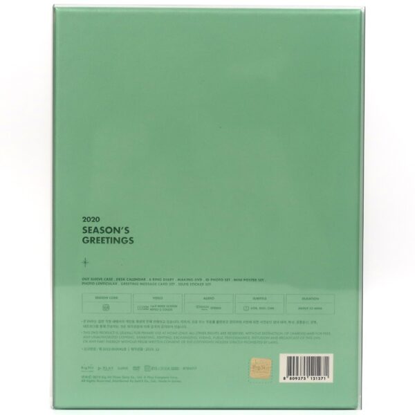 BTS 2020 Season's Greetings Complete Set RM Lenticular Card [read]