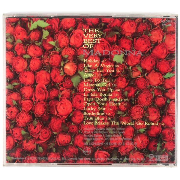 IMG_0661 Madonna - The Very Best Of Korean CD Compilation Album 1992