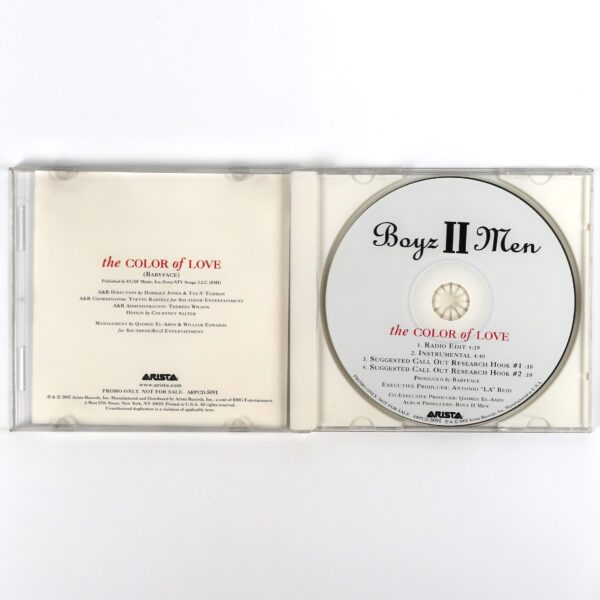 Boyz II Men - The Color of Love Korean Promo Single CD US Korea