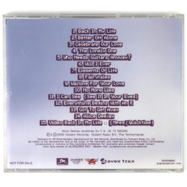 IMG_0786 Alice Deejay - Who Needs Guitars Anyway? Korean Album CD Korea