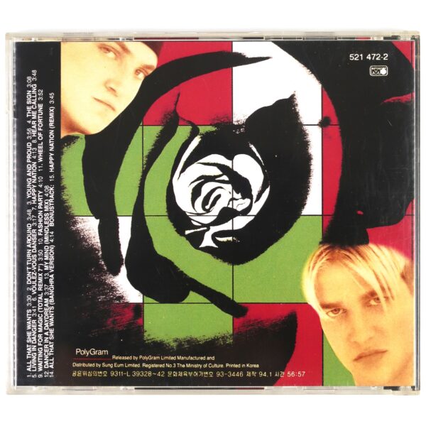 Ace of Base - Happy Nation U.S. Version Korean Album CD Korea