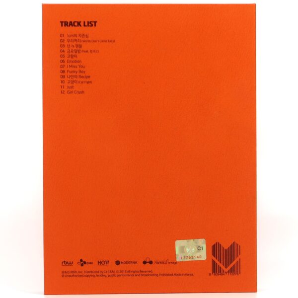 Mamamoo - Melting Album CD Group Photocard 1 K-Pop 2015 - Korea Disco
