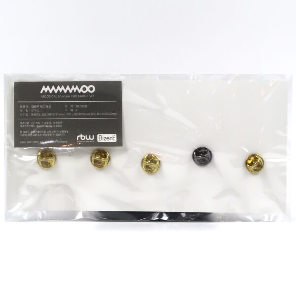 Mamamoo Album Collection Badge Pin Set Early Version 2017 Official Goods Rare