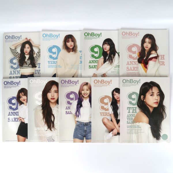 OhBoy! Magazine Nov 2018 All 9 Twice Members Covers Set Korea Oh Boy