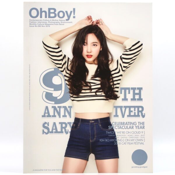 OhBoy! Magazine Nov 2018 All 9 Twice Members Covers Set Korea Oh Boy