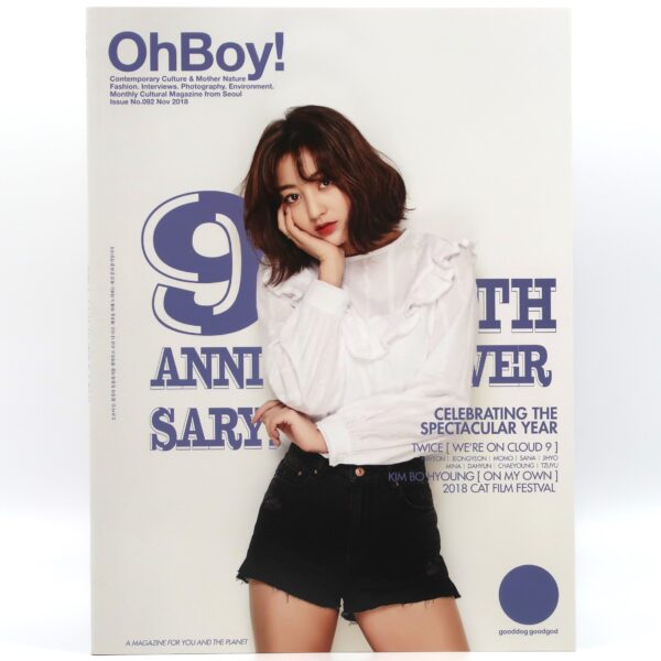 OhBoy! Magazine Nov 2018 All 9 Twice Members Covers Set Korea Oh Boy