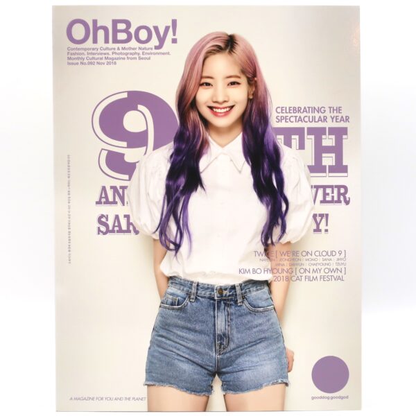 OhBoy! Magazine Nov 2018 All 9 Twice Members Covers Set Korea Oh Boy