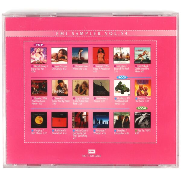 EMI Sampler 54 Korea Mariah Carey Glitter Cover Korean Compilation Promo