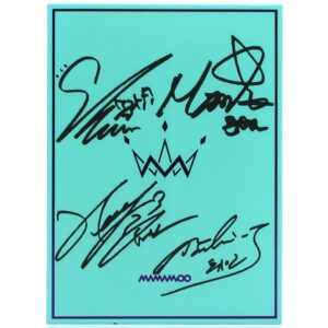 Mamamoo - Purple [B Ver.] 5th Mini Album CD Promo Printed Signatures 2017