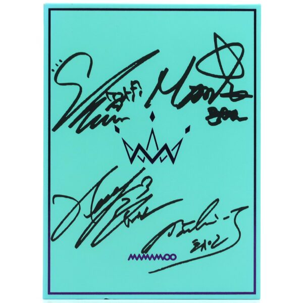 Mamamoo - Purple [B Ver.] 5th Mini Album CD Promo Printed Signatures 2017