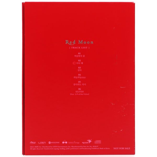 Mamamoo - Red Moon Album CD Promo Printed Signatures Autographs