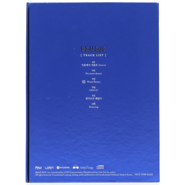 Mamamoo - Blue;s Album CD Promo Printed Signatures Autographs