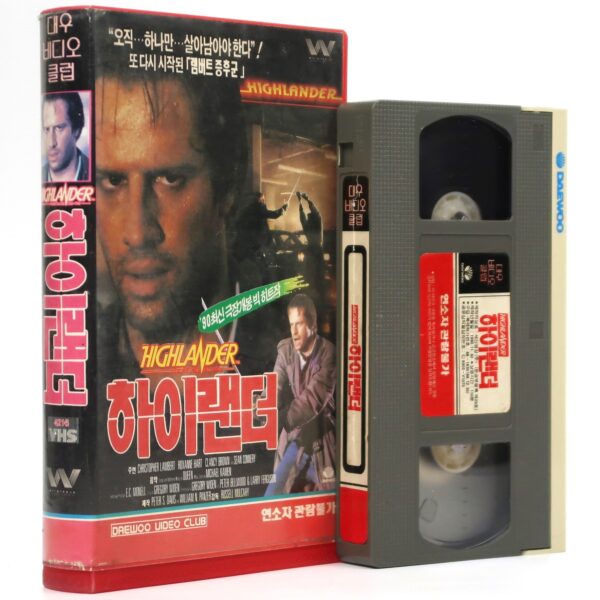 Highlander (1986) Korean VHS Rental [NTSC] Korea Christopher Lambert