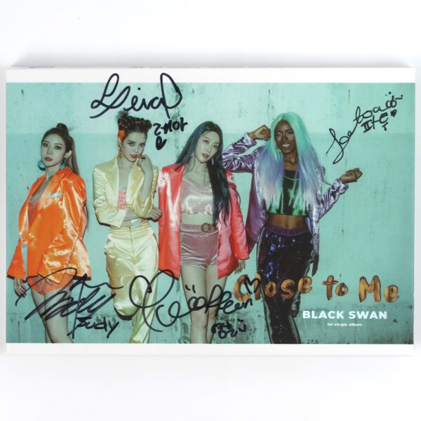 Blackswan - Close To Me Signed Autographed CD Single Album 2021 K-Pop Black Swan
