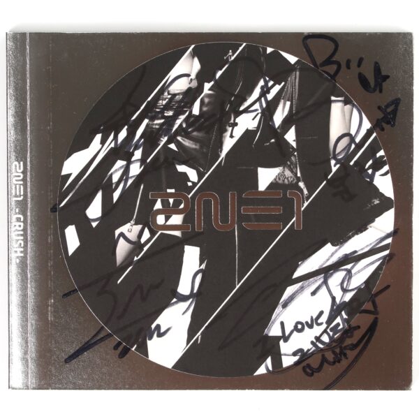 2NE1 - Crush [Black Ver.] Signed Autographed CD Album 2014 - Korea