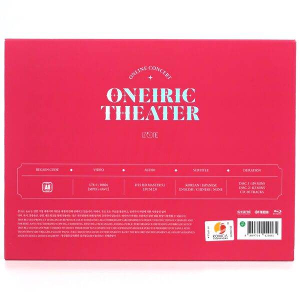 IZ*ONE - Oneiric Theater Online Concert Blu-Ray Video + 12 Ktown4u PC's Izone