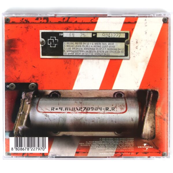 【新品未開封】RAMMSTEIN - REISE, REISE (CD+DVD) Rammstein - Reise, Reise[Digipak] - Amazon.com Music