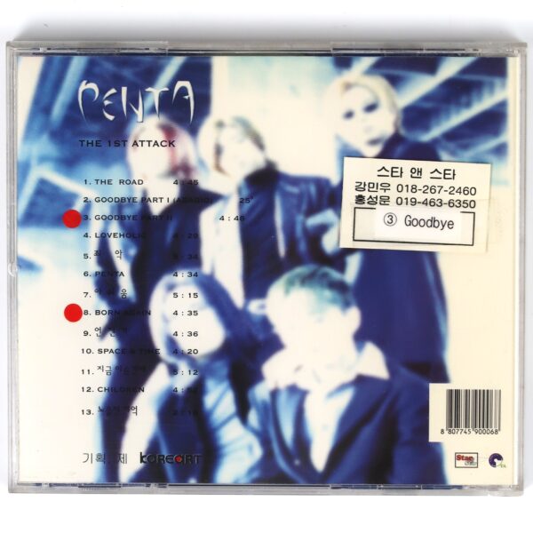 Penta - The 1st Attack CD Album Rock K-Pop 2000