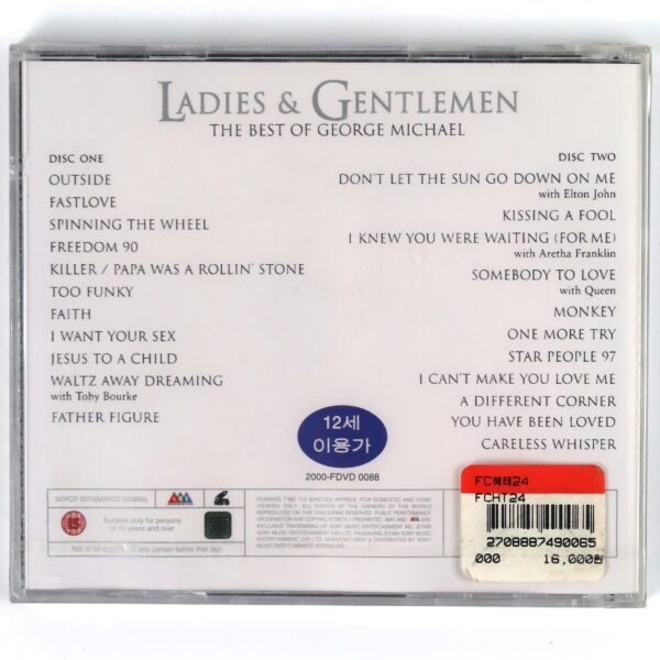 Ladies & Gentlemen The Best Of George Michael Korean VCD Video CD Korea