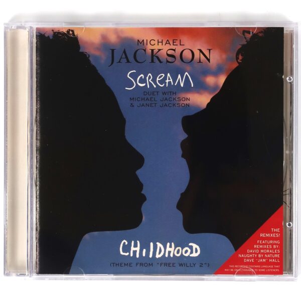 Michael Jackson & Janet Jackson - Scream / Childhood Korean CD Album Korea