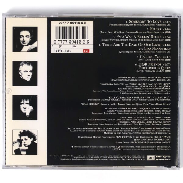 IMG_4485 George Michael and Queen With Lisa Stansfield - Five Live Korean CD Album Korea