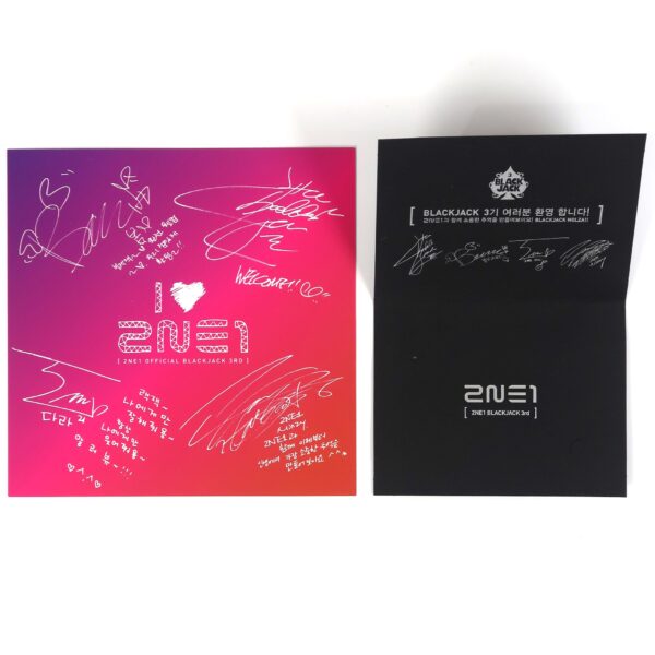 2NE1 3rd Blackjack Fanclub Set Mousepad Button Pin