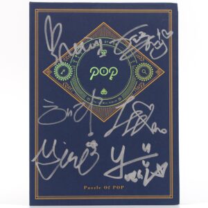P.O.P - Puzzle of Pop Signed Autographed CD Album Promo [no disc] 2017