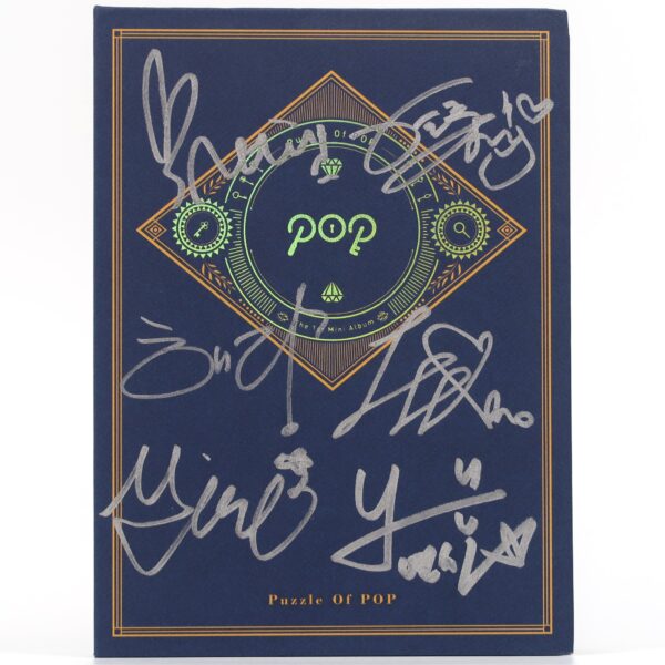 P.O.P - Puzzle of Pop Signed Autographed CD Album Promo [no disc] 2017